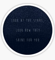 look at the stars Sticker
