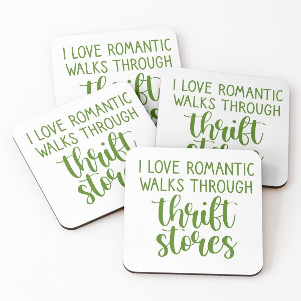 Item preview, I love romantic walks through thrift stores. - Dark Green designed and sold by Pr1ncessM.
