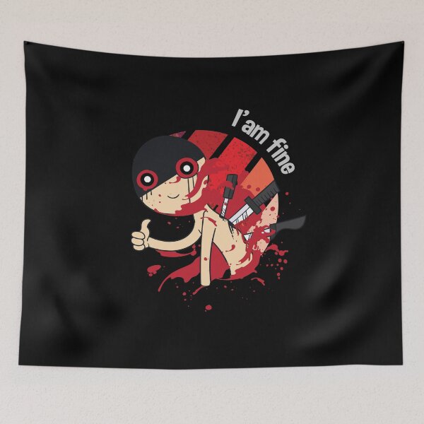 Item preview, I Am Fine Bloody And Funny Quote designed and sold by artado.