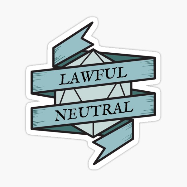 Artikel-Vorschau von D & D-Ausrichtung rechtmäßig neutral (Pastellversion), designt und verkauft von mashimero.