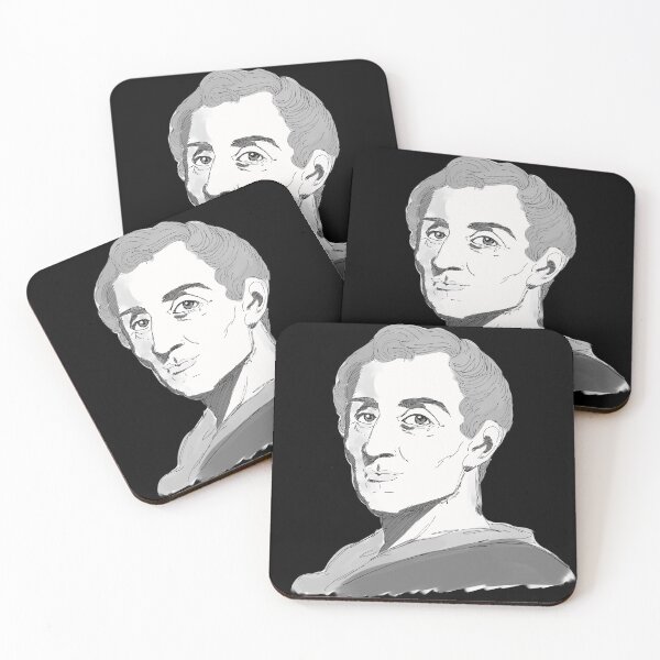 Item preview, Montesquieu portrait illustration designed and sold by KennyLucky.