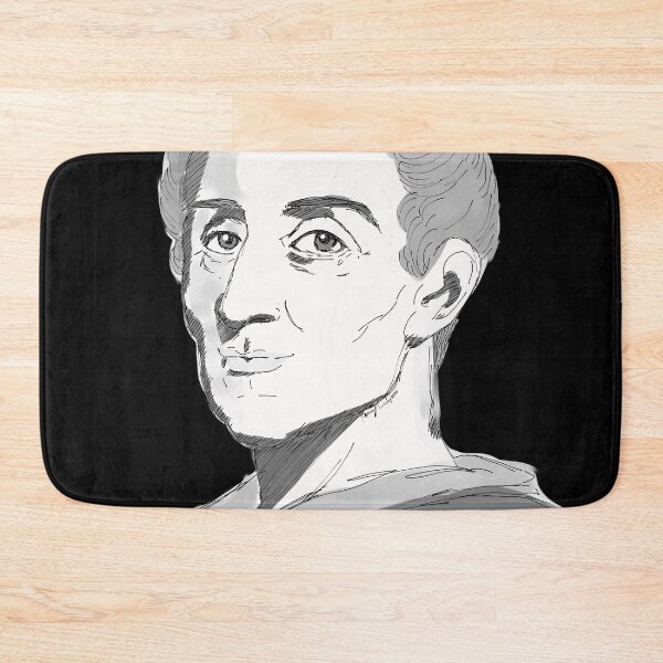 Item preview, Montesquieu portrait illustration designed and sold by KennyLucky.