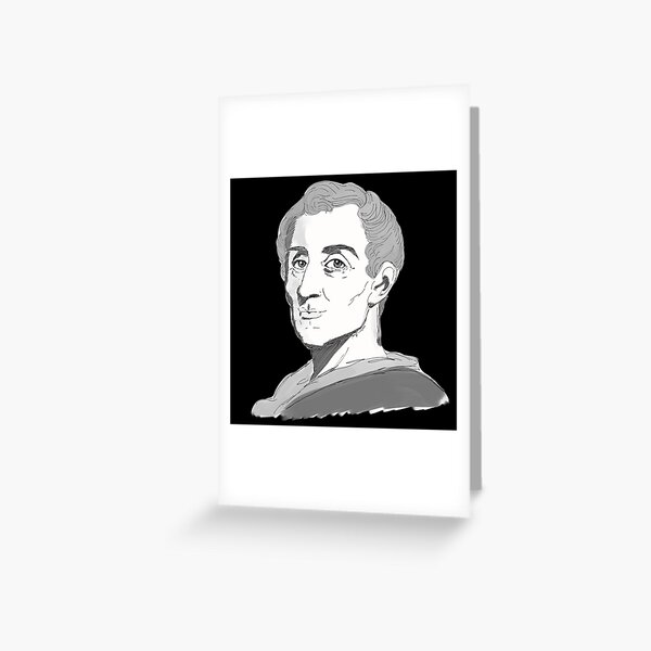 Item preview, Montesquieu portrait illustration designed and sold by KennyLucky.
