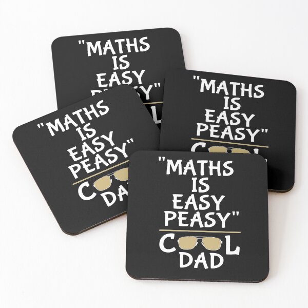 Item preview, Maths is easy peasy cool dad designed and sold by aktiveaddict.