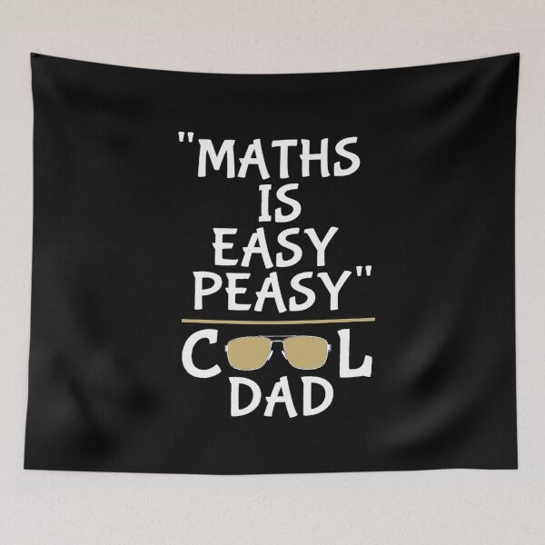 Item preview, Maths is easy peasy cool dad designed and sold by aktiveaddict.