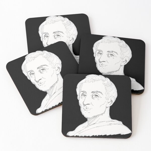 Item preview, Montesquieu portrait sketch designed and sold by KennyLucky.