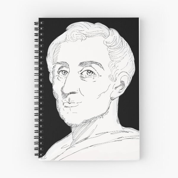 Item preview, Montesquieu portrait sketch designed and sold by KennyLucky.