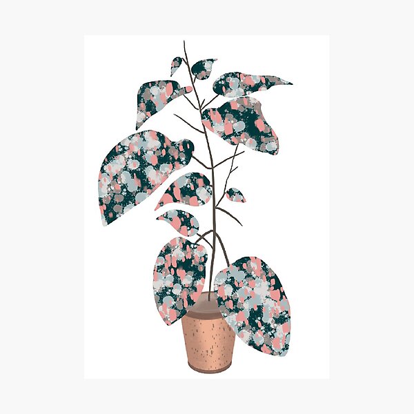 Aperçu de l'œuvre Plante à pois rose créée et vendue par extinctionmart.