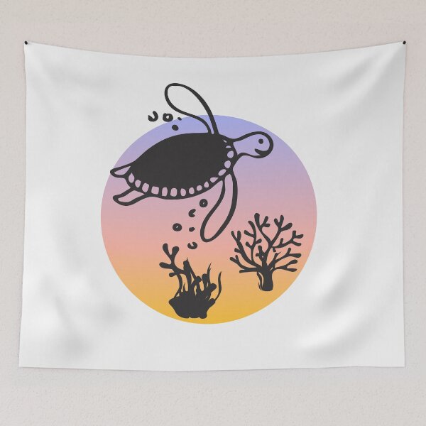 Item preview, Black sea turtle designed and sold by Kennya Karoline Fonseca.