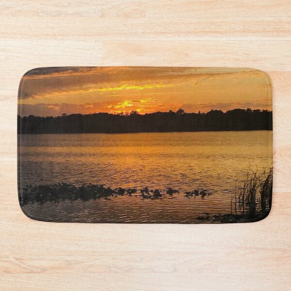 Item preview, Sunset in Florida Lake View Photograph Mask designed and sold by DiscGolfTees.