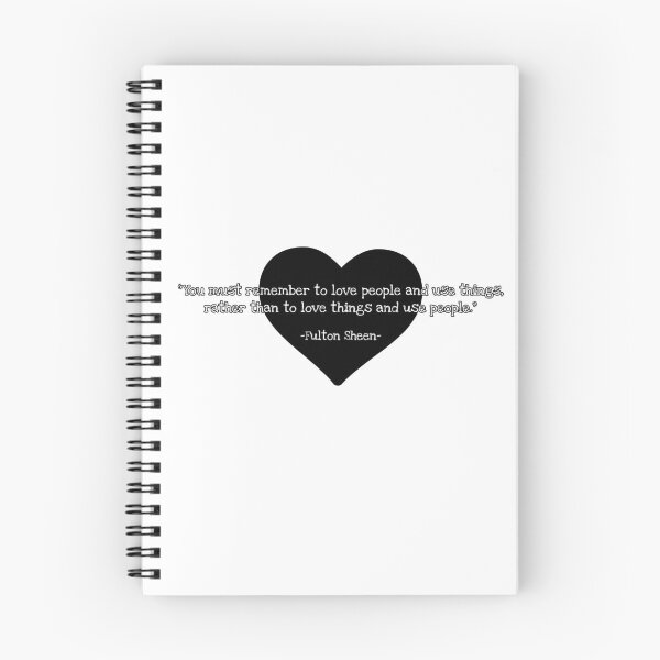 Item preview, We must remember to love people and use things - Fulton sheen designed and sold by 21stCsaints.