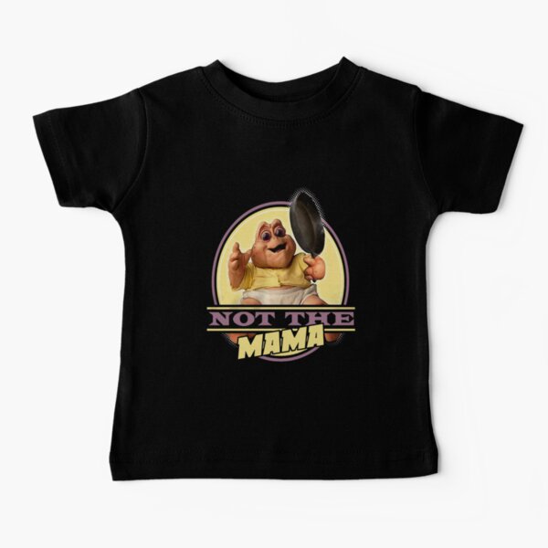 Dinosaurs Not The Mama (DNS0020-501BLK) Men_s Baby T-Shirt
