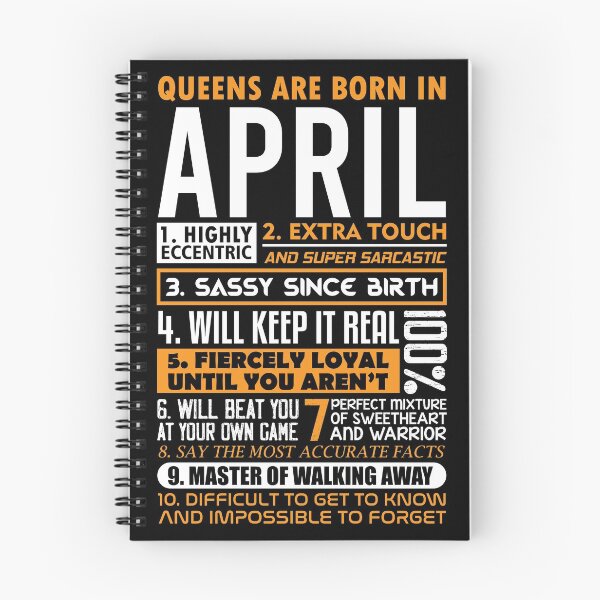 Item preview, Queens are Born in April designed and sold by WOW TeesAndThings.