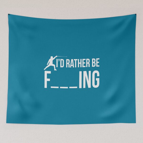 Item preview, I_d Rather Be Fencing Funny Gift designed and sold by CatsTees.