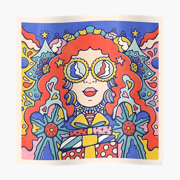 Groovy Kind of Christmas Baby Poster