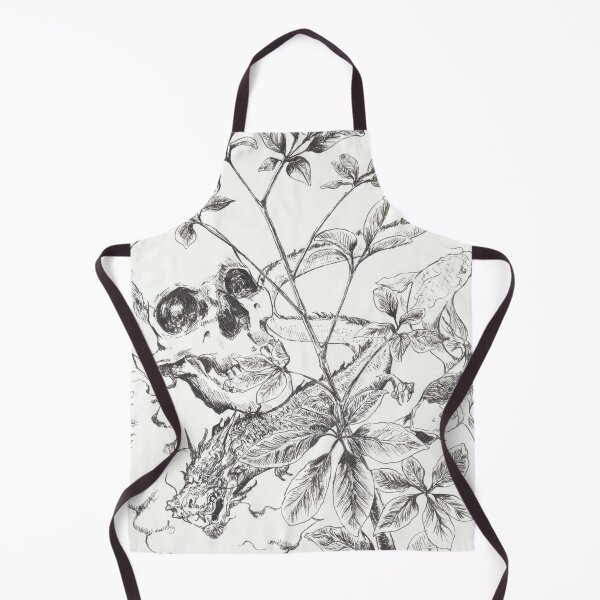 Item preview, skull plants and dragon ink drawing designed and sold by JustinPaints.