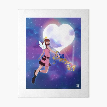 Princess Of Heart Kairi Art Board Print By Scribblesketch Redbubble