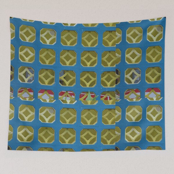 Item preview, Blue, Aqua, Yellow, Gold, Red, shapes, triangles,  designed and sold by PicsByMi.