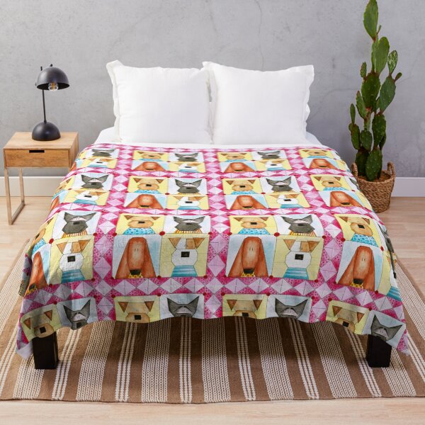 Item preview, Painting of Dog Quilt - Paper Piecing Optic designed and sold by HalloMolly.