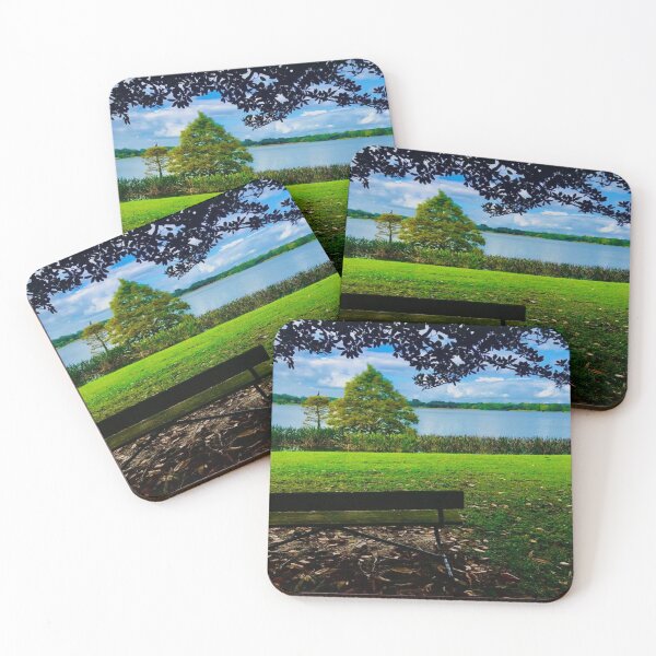 Item preview, Color Bench ath the Lake designed and sold by DiscGolfTees.