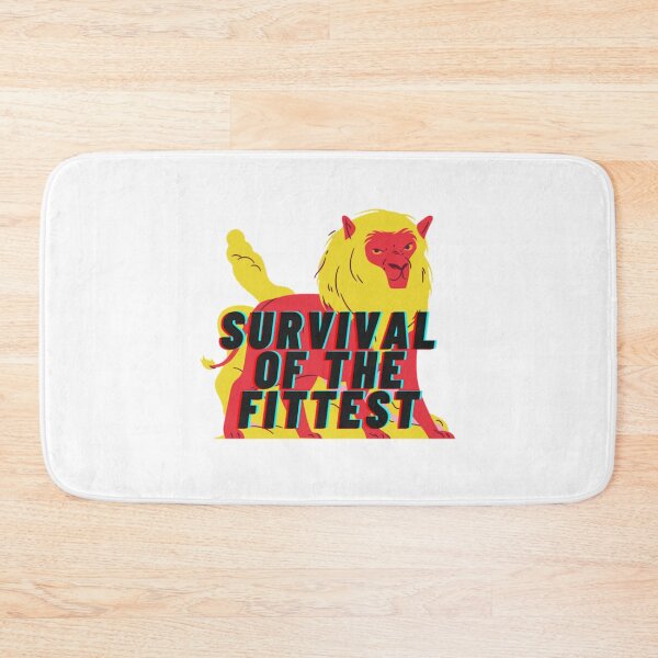 Item preview, SURVIVAL OF THE FITTEST Lion Print Design designed and sold by CalmNCool.