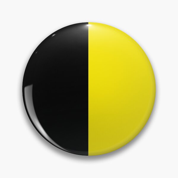 Item preview, Black and yellow halves mask designed and sold by footy and more.
