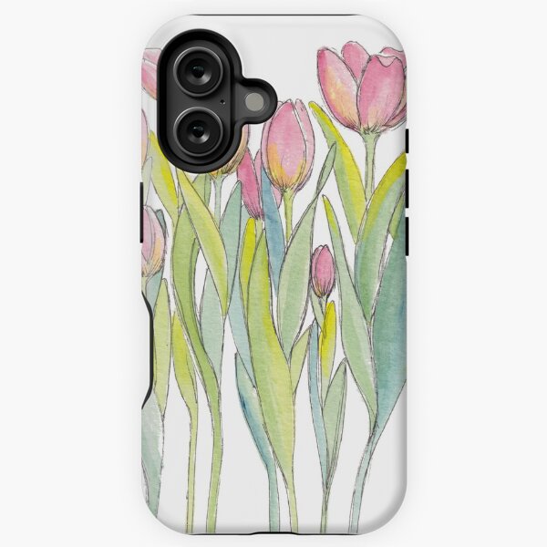 Item preview, Pink Tulips Illustration designed and sold by JRoseDesign.