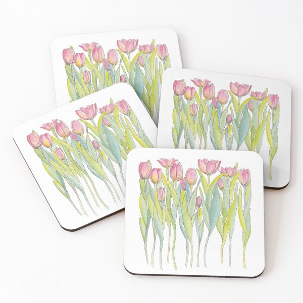 Item preview, Pink Tulips Illustration designed and sold by JRoseDesign.