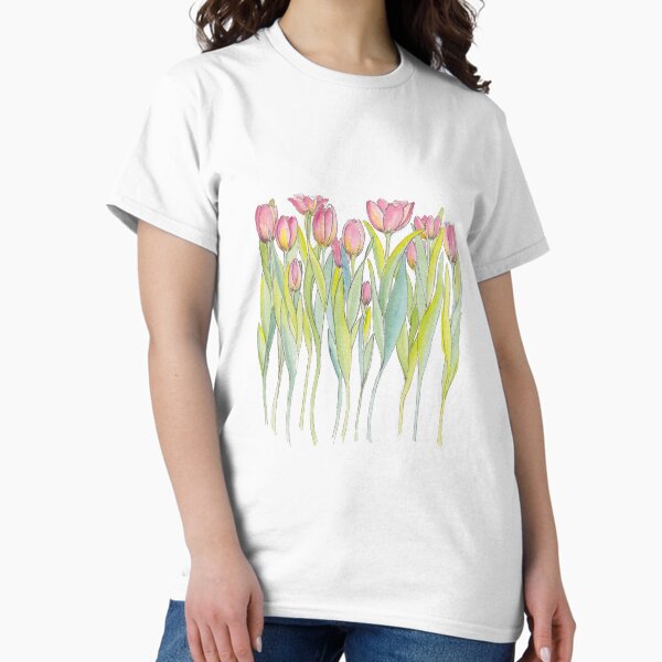 Item preview, Pink Tulips Illustration designed and sold by JRoseDesign.