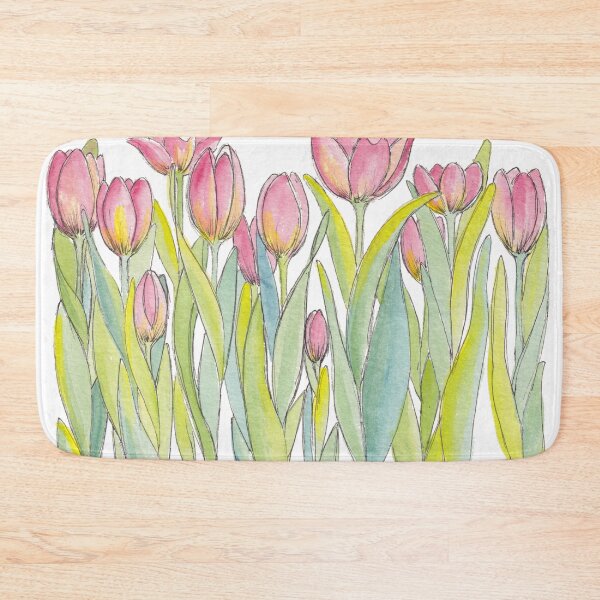 Item preview, Pink Tulips Illustration designed and sold by JRoseDesign.