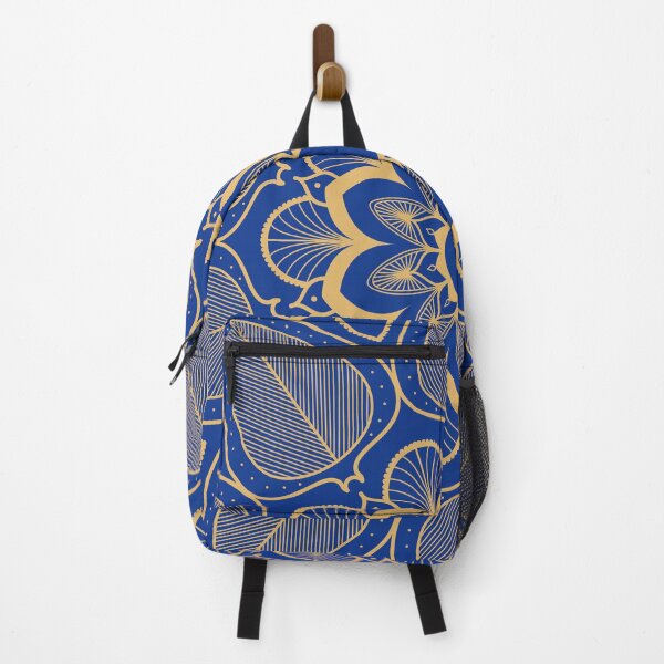 Item preview, Blue and Gold Mandala Pattern designed and sold by ModkMerch.
