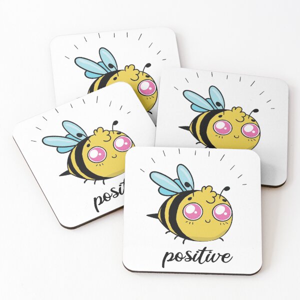 Item preview, Bee Positive Cute Slogan designed and sold by artado.