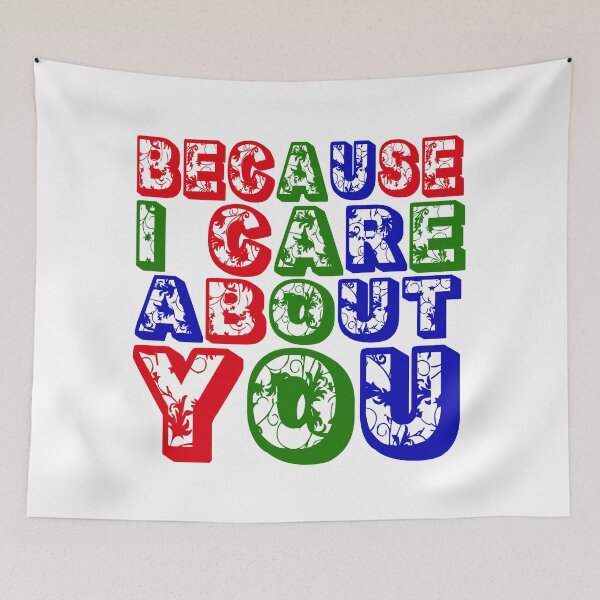 Item preview, Because I care about you, RGB Floral Font design! designed and sold by Henri Vellart.