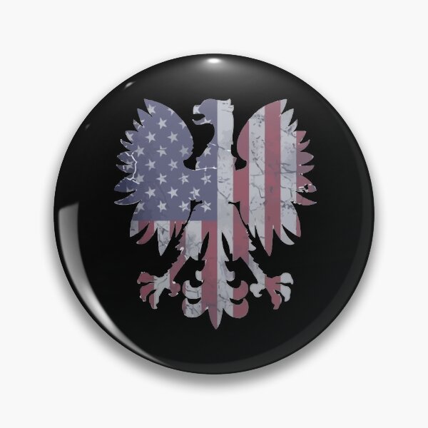 Item preview, Men_s Unique Print with Vintage Polish American Flag Eagle Vintage designed and sold by CatsTees.