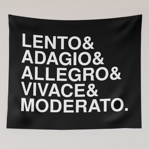Item preview, Lento & Adagio & Allegro & Vivace & Moderato (Music Tempo) designed and sold by MSA-42.