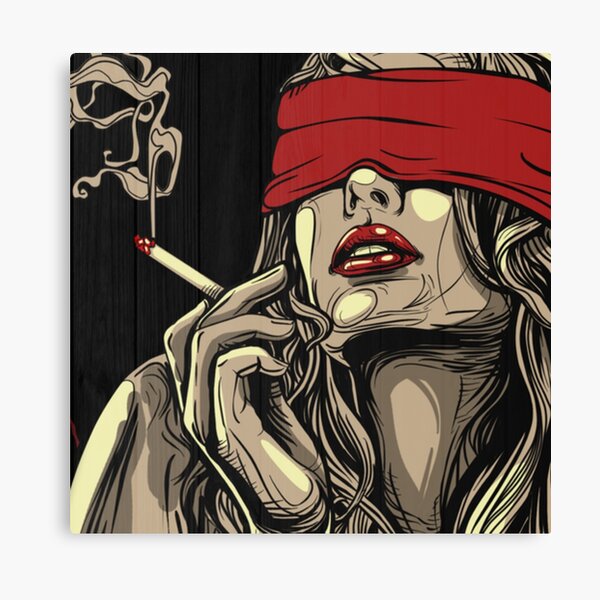 Girl Smoking Canvas Prints for Sale Redbubble