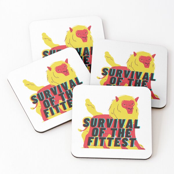 Item preview, SURVIVAL OF THE FITTEST Lion Print Design designed and sold by CalmNCool.