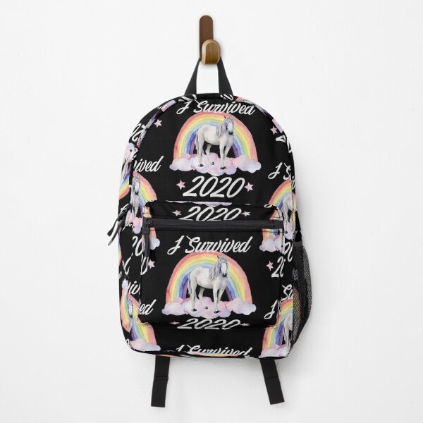 Item preview, I Survived 2020 Unicorns and Rainbows - Black designed and sold by johnta17.