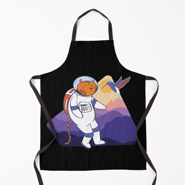 Item preview, Cat Astronaut Meets Hummingbird designed and sold by artado.