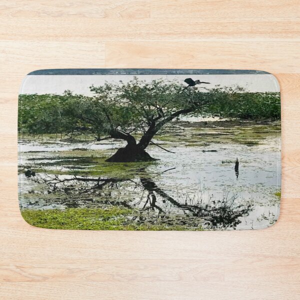 Item preview, Bonsai like Tree in Lake Hollingsworth Lakeland Florida Color with Bird in Tree designed and sold by DiscGolfTees.
