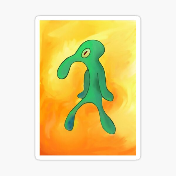 Item preview, Squidward Art \| SpongeBob designed and sold by AstronautSheep.