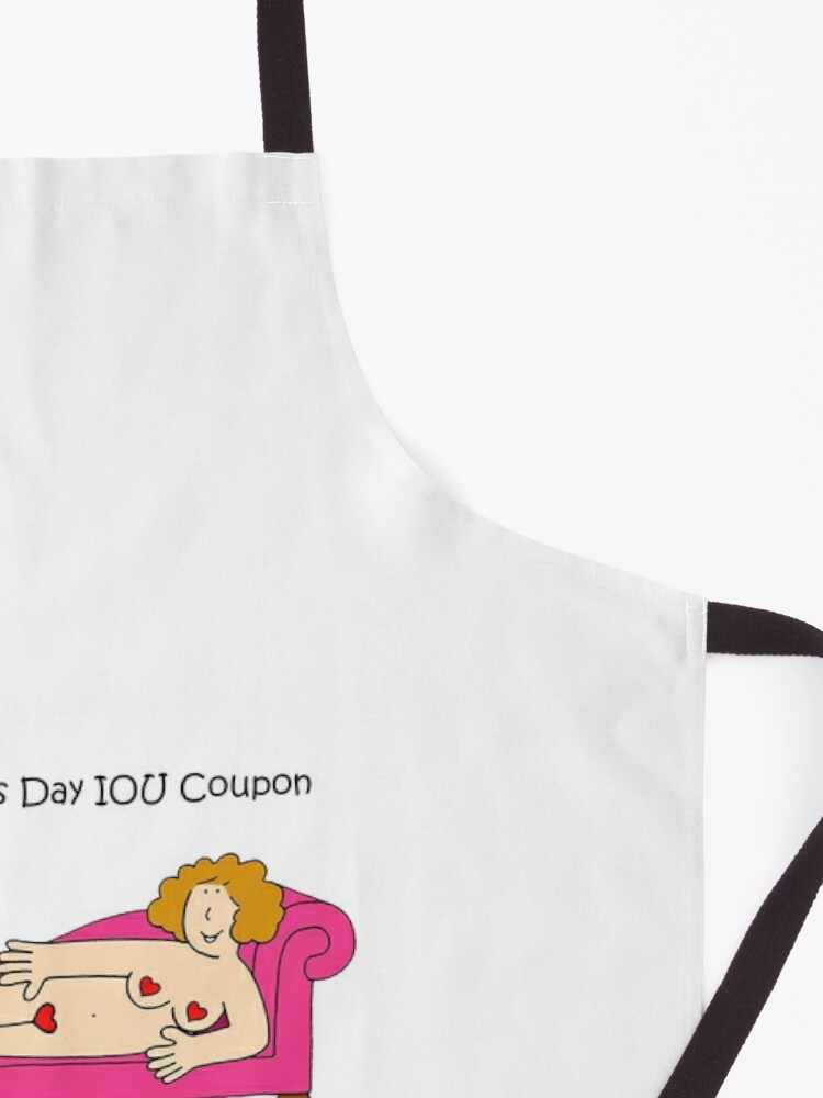 Valentine's Day IOU Coupon for Him Sexy Cartoon Lady Apron for Sale by  KateTaylor