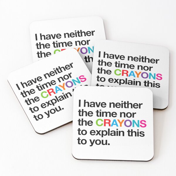 Item preview, Crayons - Funny Joke Quotes designed and sold by -Koleidescope.