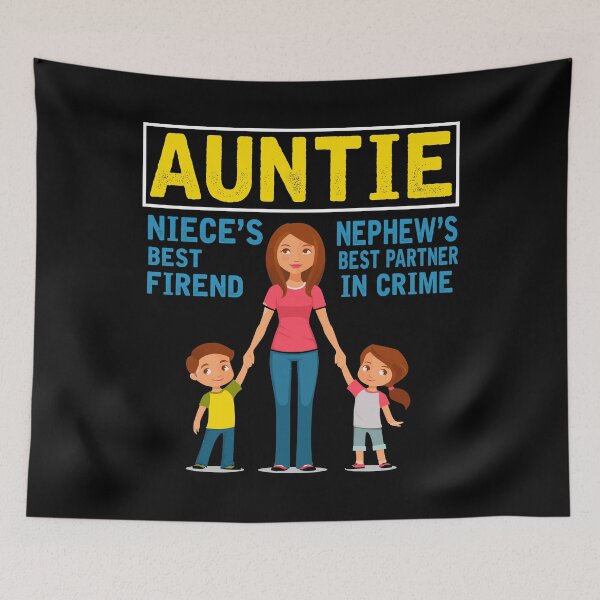 Item preview, Auntie Niece's Best Friend Nephew's Best Partner In Crime designed and sold by suthin kumar saini.