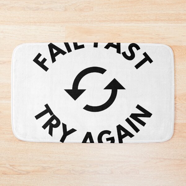 Item preview, Fail Fast, Try Again | Persistance | Agile designed and sold by Oasie.
