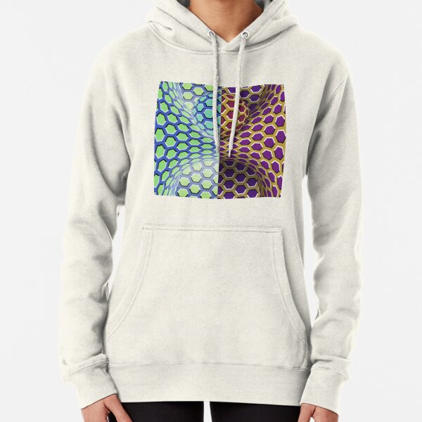 Visual Motion Illusion Pullover Hoodie