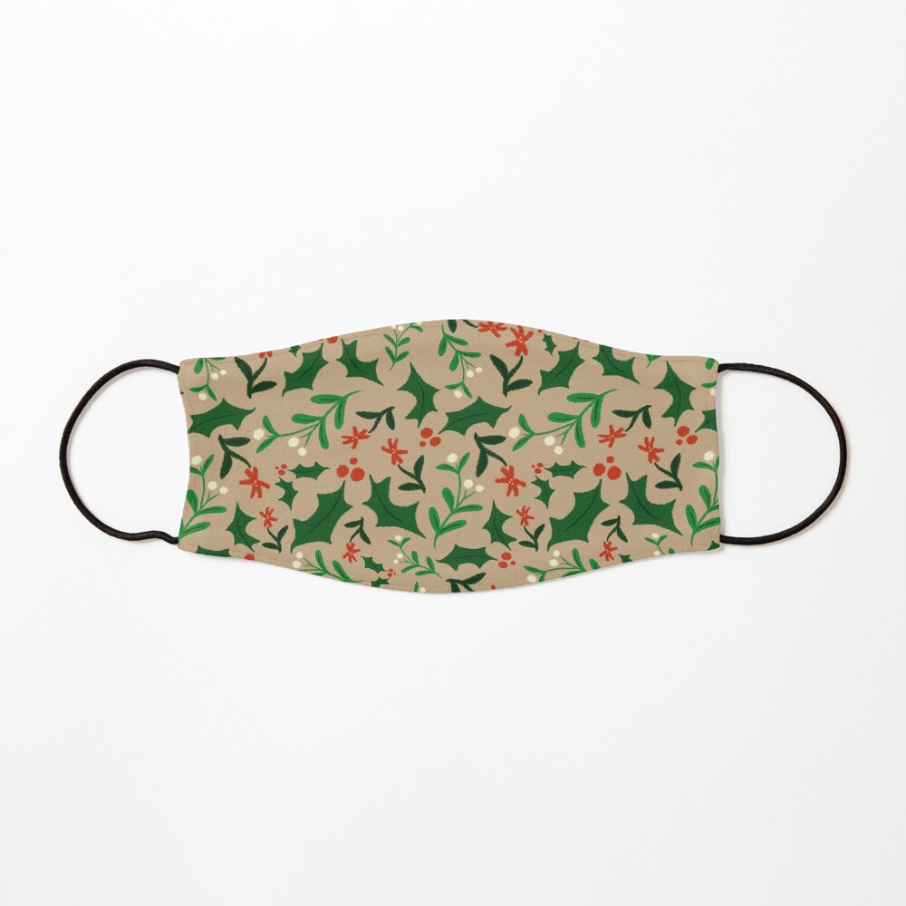 Christmas-Holly & Mistletoe Mask
