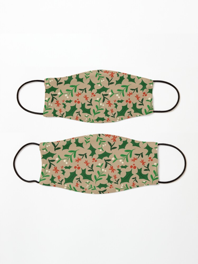 Alternate view of Christmas-Holly & Mistletoe Mask