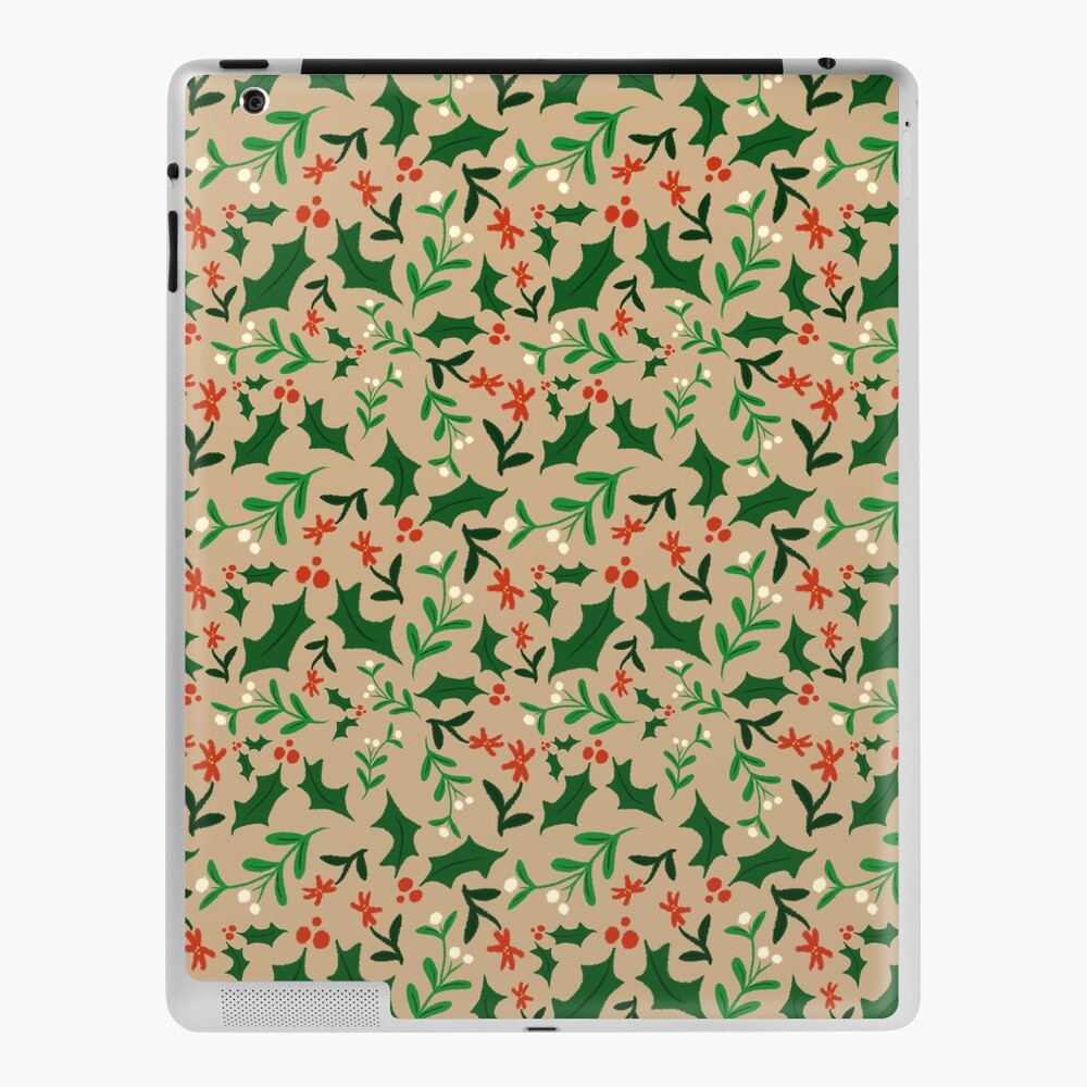 Christmas-Holly & Mistletoe iPad Case & Skin