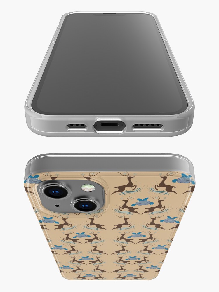 Alternate view of Christmas-Reindeer & Silver Bells iPhone Case